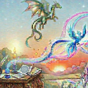 Scarlet Hour Fantasy Mural